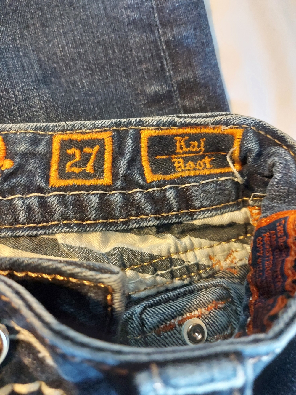 Rock Revival Kai Bootcut Stretch Jeans E8322B60L Size 27 - Picture 4 of 12